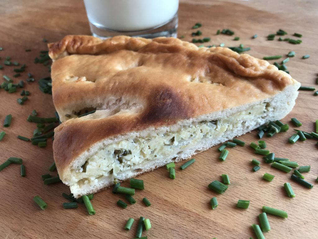 Grulpelč – bryndzovo-zemiakový koláč s pažítkou